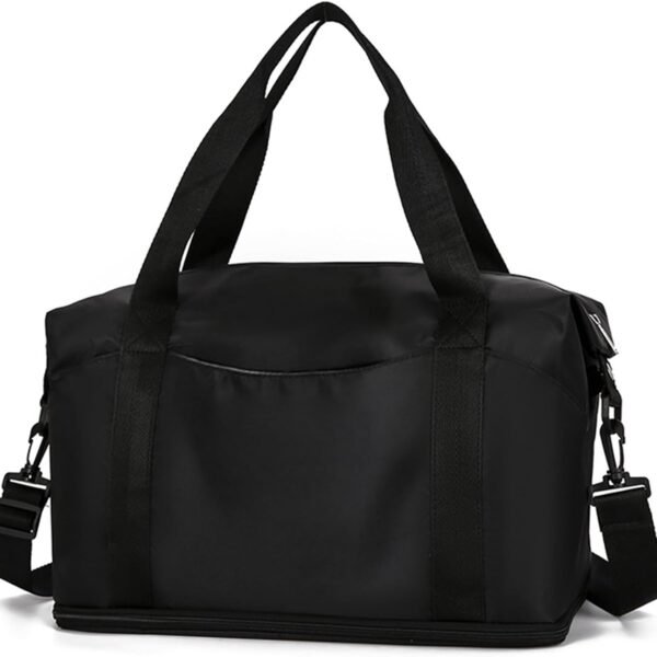 Expandable Oxford Travel Bag with Wet Pocket
