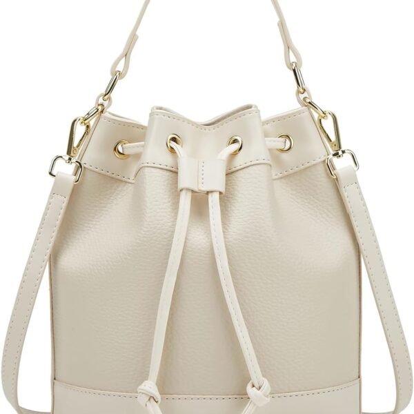Drawstring Travel Bag with Adjustable Strap and Top Handle