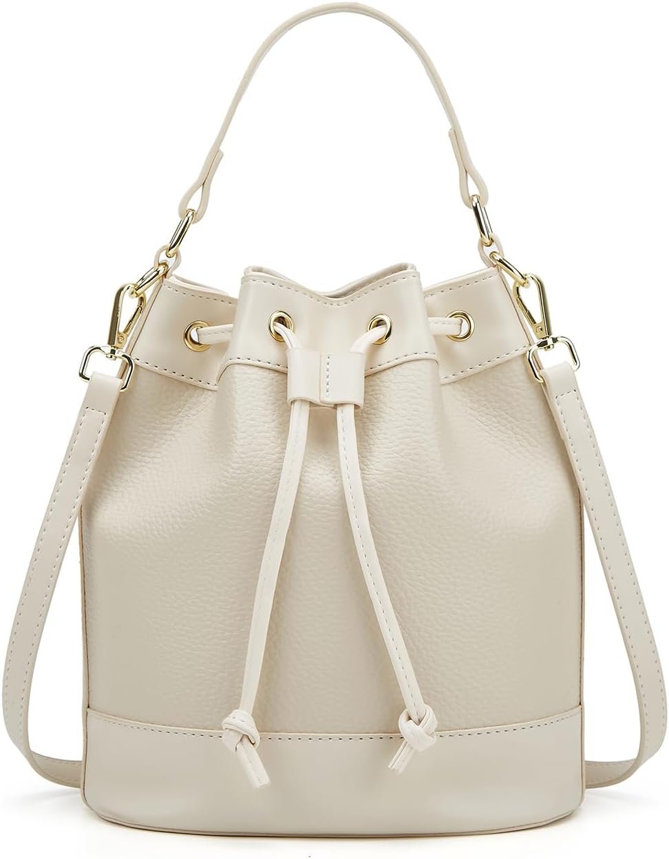 Drawstring Travel Bag with Adjustable Strap and Top Handle