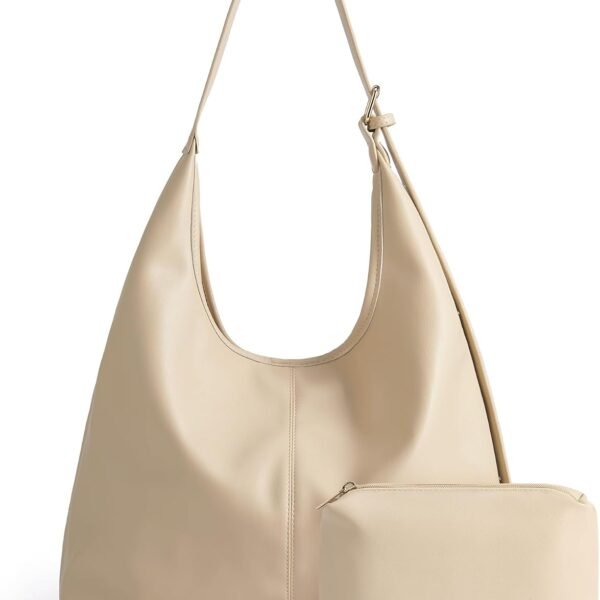 Buttery Soft Vegan Leather Hobo Bag with Magnetic Closure
