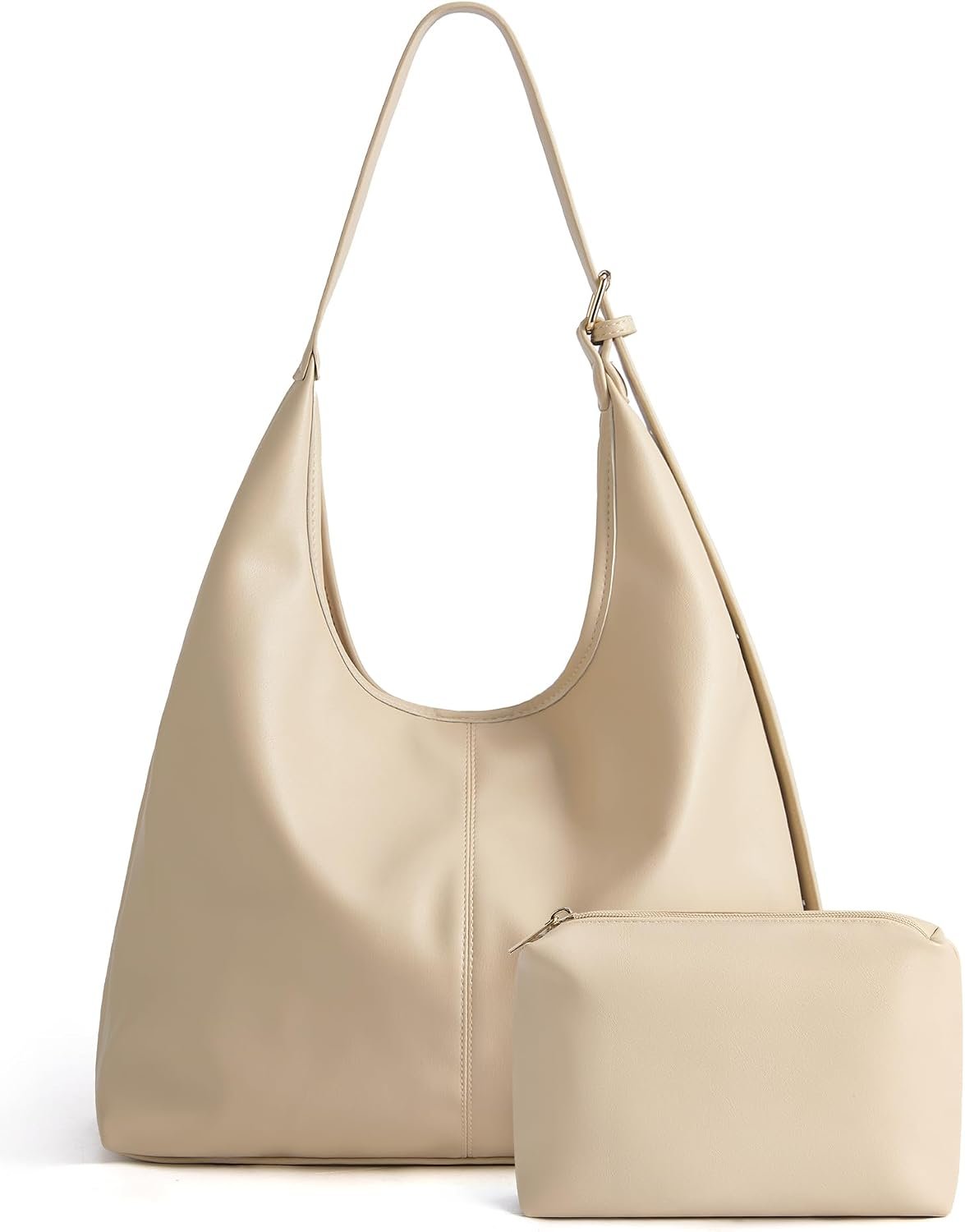 Buttery Soft Vegan Leather Hobo Bag with Magnetic Closure