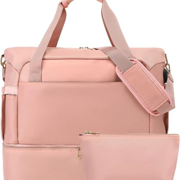 Expandable Weekender Bag with Water Bottle Pockets