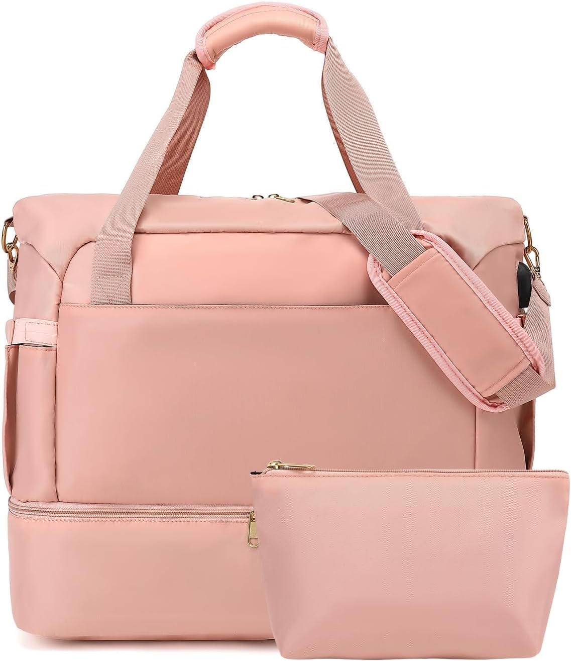 Expandable Weekender Bag with Water Bottle Pockets