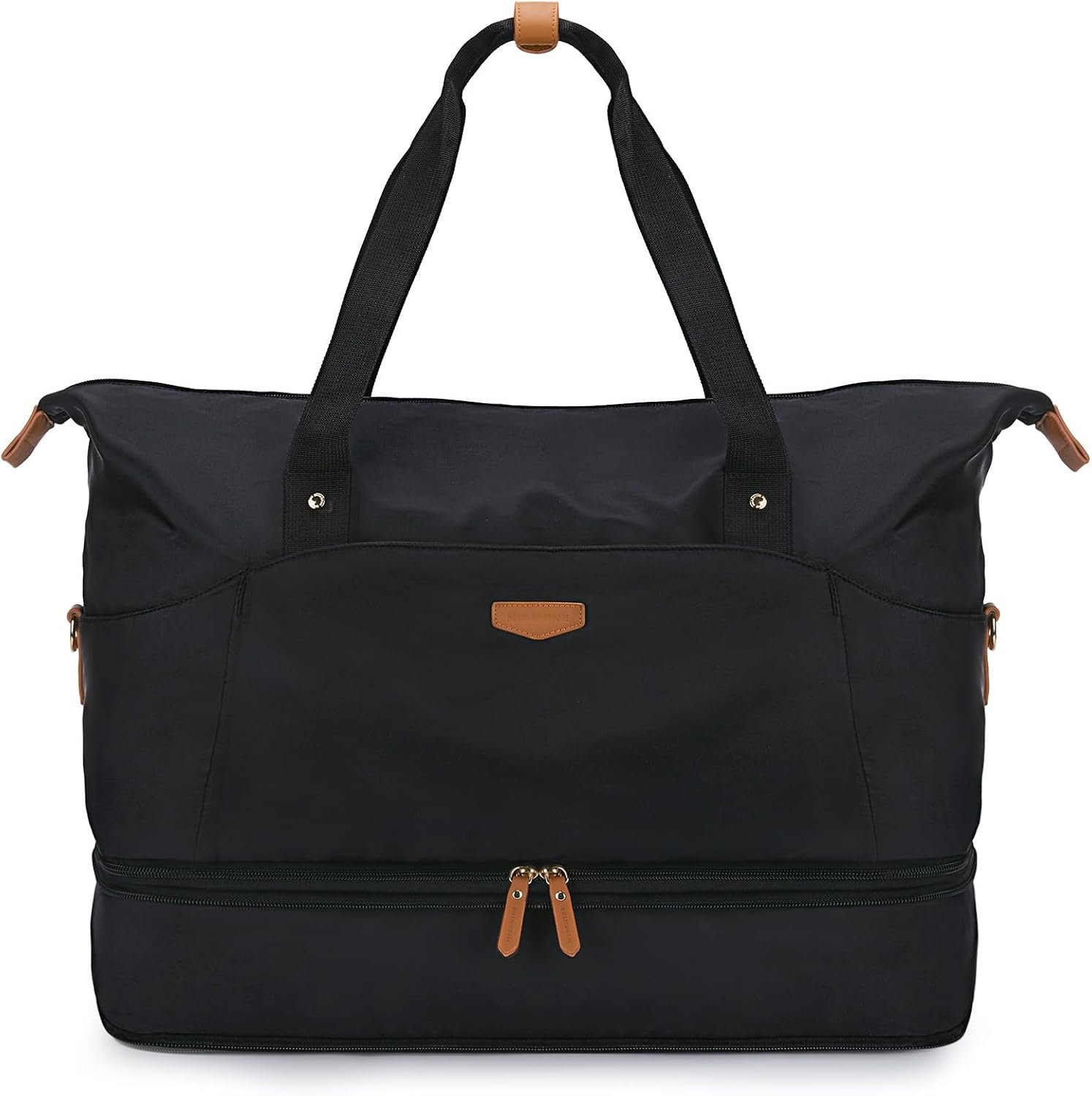 Expandable Weekender Bag with Suitcase Handle Sleeve