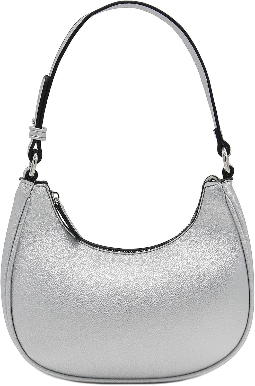 Faux Leather Messenger Bag with Adjustable Strap