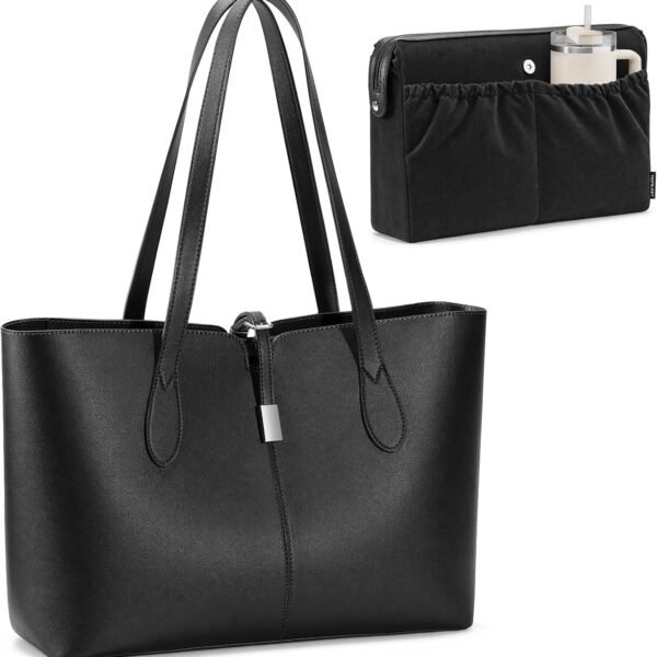 Two in One Tote Bag with Detachable Padded Laptop Sleeve