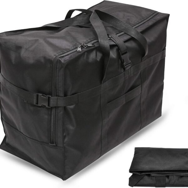 Expandable Weekender Bag with Divider and Handle Sleeve
