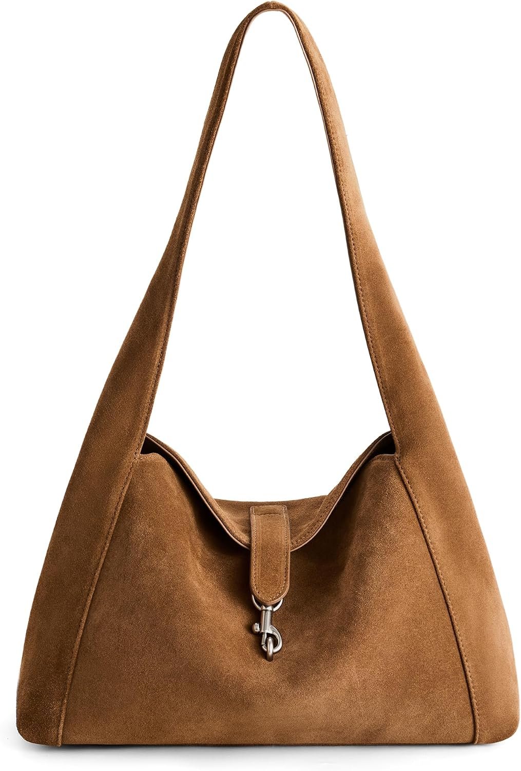 Slouchy Hobo Bag with Magnetic Closure and Inner Zip Pocket