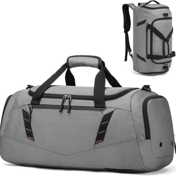 Foldable Bottom Weekender Bag with Water Bottle Pockets