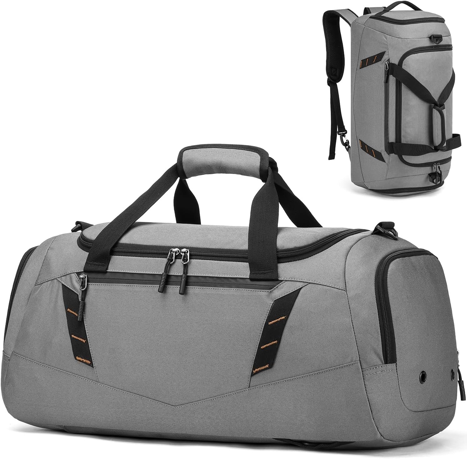 Foldable Bottom Weekender Bag with Water Bottle Pockets