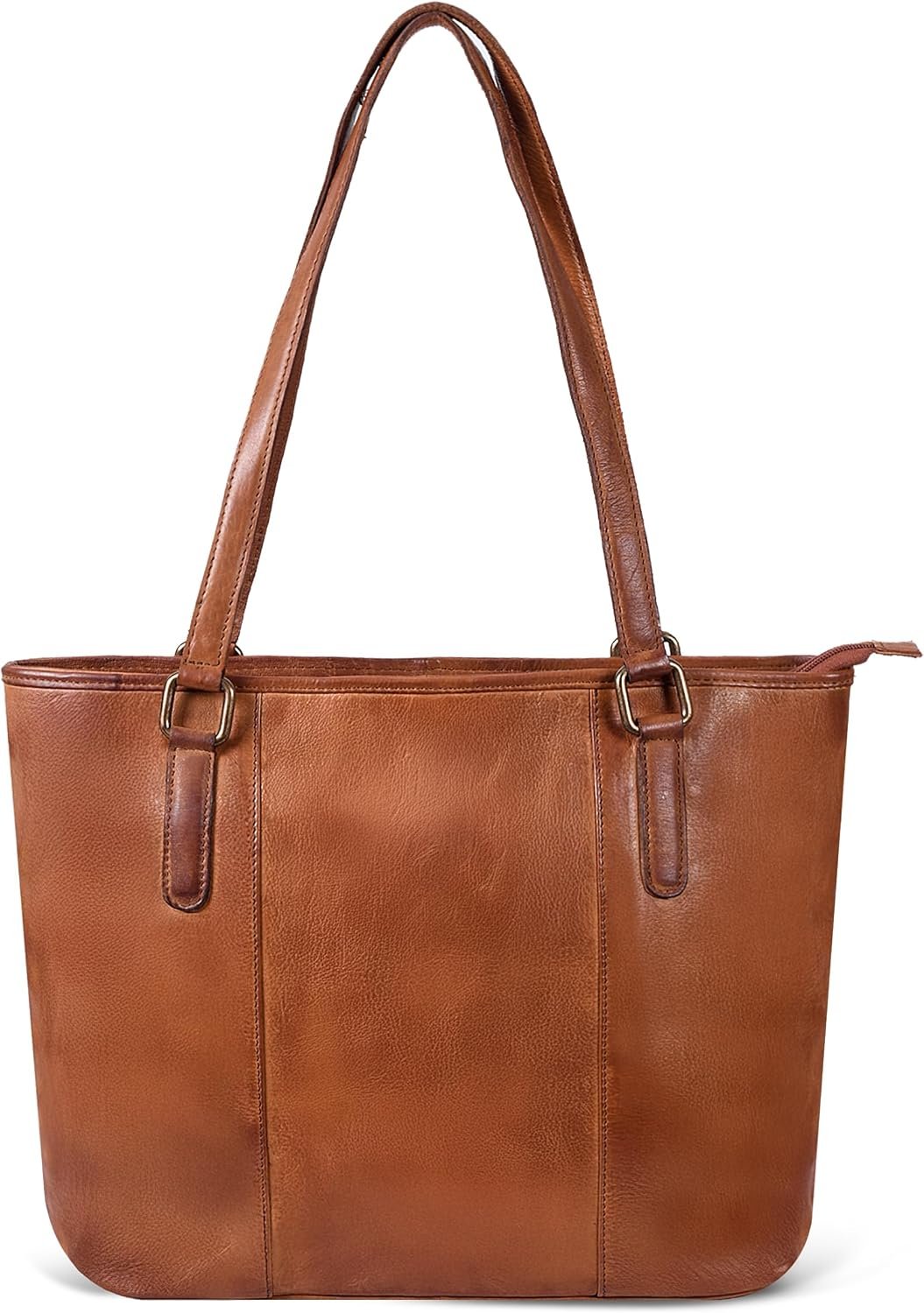 Oil Rich Leather Purse with Zip Compartment and Sunglass Holder