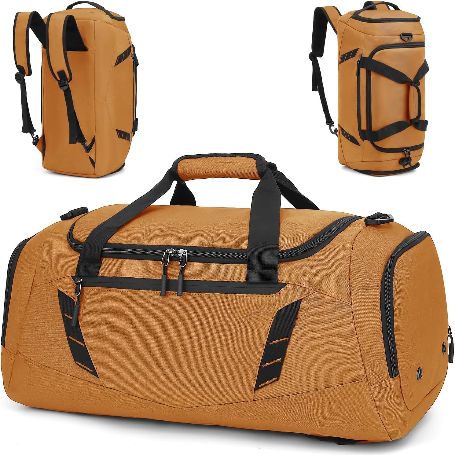 Expandable Weekender Bag with Suitcase Sleeve and Wet Pocket