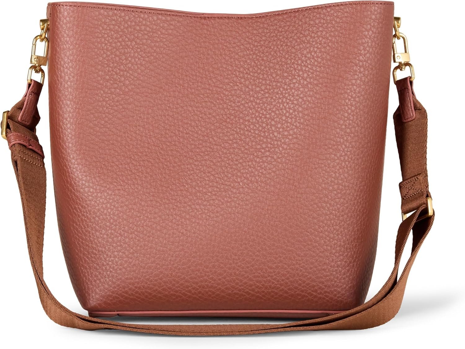 Soft Bucket Bag with Adjustable Crossbody Strap and Hidden Magnetic Closure