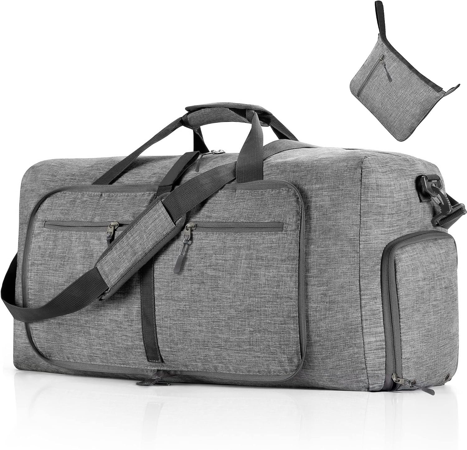 Expandable Foldable Weekender Bag with Shoe Compartment